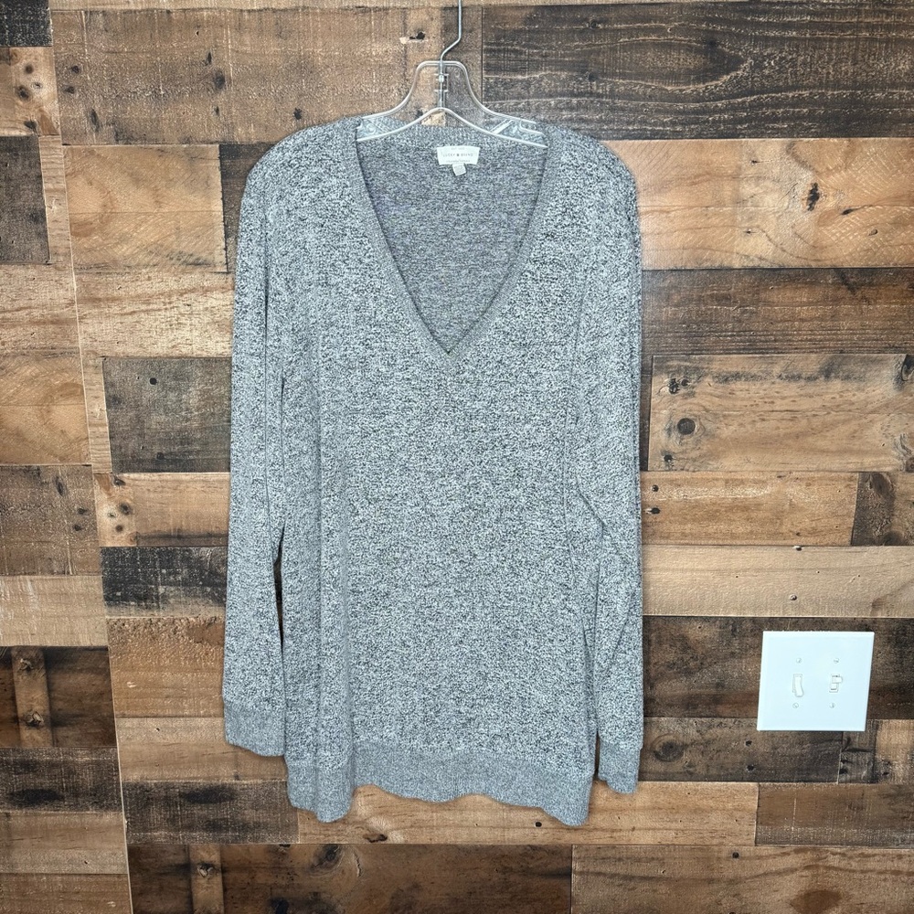 Lucky Brand Gray V-Neck Sweater
